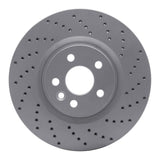 Dynamic Friction 2015-2019 Jaguar E-Pace Front Right Drilled Geoperformance Rotor by Dynamic Friction Company 820-11025R