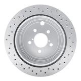 Dynamic Friction 2010-2025 Scion FR-S Rear Left Drilled Geoperformance Rotor by Dynamic Friction Company 820-13023L