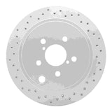 Dynamic Friction 2010-2025 Scion FR-S Rear Left Drilled Geoperformance Rotor by Dynamic Friction Company 820-13023L