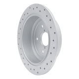Dynamic Friction 2015-2021 Subaru WRX Rear Left Drilled Geoperformance Rotor by Dynamic Friction Company 820-13024L