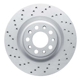 Dynamic Friction 2017-2025 Alfa Romeo Giulia Rear Left Drilled Geoperformance Rotor by Dynamic Friction Company 820-16013L