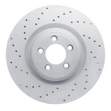 Dynamic Friction 2006-2021 Jaguar Xk Front Left Drilled Geoperformance Rotor by Dynamic Friction Company 820-20020L