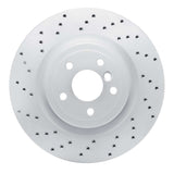 Dynamic Friction 2016-2024 Jaguar Xe Rear Left Drilled Geoperformance Rotor by Dynamic Friction Company 820-20035L