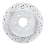 Dynamic Friction 2009-2010 Kia Borrego Rear Left Drilled Geoperformance Rotor by Dynamic Friction Company 820-21027L