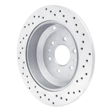 Dynamic Friction 2009-2010 Kia Borrego Rear Left Drilled Geoperformance Rotor by Dynamic Friction Company 820-21027L