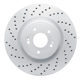 Dynamic Friction 2018-2022 Genesis G70 Front Left Drilled Geoperformance Rotor by Dynamic Friction Company 820-21038L