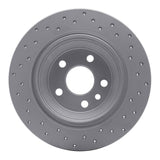 Dynamic Friction 2007-2010 Volvo S80 Rear Left Drilled Geoperformance Rotor by Dynamic Friction Company 820-27034L