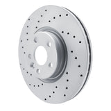 Dynamic Friction 2016-2017 Volvo XC60 Front Left Drilled Geoperformance Rotor by Dynamic Friction Company 820-27055L