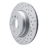 Dynamic Friction 2006-2015 BMW 330I Rear Left Drilled Geoperformance Rotor by Dynamic Friction Company 820-31070L