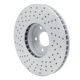 Dynamic Friction 2010-2018 BMW 740Ld xDrive Left Front Drilled Geoperformance Rotor by Dynamic Friction Company 820-31099D