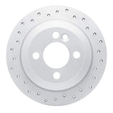 Dynamic Friction 2002-2015 MINI Cooper Clubman Rear Left Drilled Geoperformance Rotor by Dynamic Friction Company 820-32003L