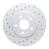 Dynamic Friction 1995-2000 Chrysler Cirrus Front Left Drilled Geoperformance Rotor by Dynamic Friction Company 820-39009L