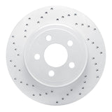 Dynamic Friction 2005-2023 Chrysler 300 Rear Left Drilled Geoperformance Rotor by Dynamic Friction Company 820-39018L