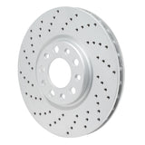 Dynamic Friction 2013-2023 Chrysler 200 Front Left Drilled Geoperformance Rotor by Dynamic Friction Company 820-39025L