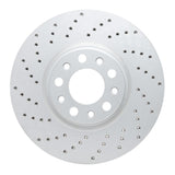 Dynamic Friction 2013-2023 Chrysler 200 Front Left Drilled Geoperformance Rotor by Dynamic Friction Company 820-39025L