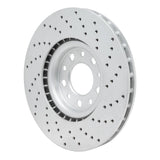 Dynamic Friction 2013-2023 Chrysler 200 Front Left Drilled Geoperformance Rotor by Dynamic Friction Company 820-39025L