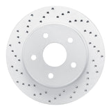 Dynamic Friction 2002-2024 Chrysler Aspen Front Left Drilled Geoperformance Rotor by Dynamic Friction Company 820-40094L