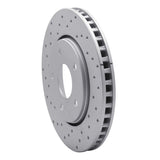Dynamic Friction 2008-2016 Chrysler Town & Country Front Left Drilled Geoperformance Rotor by Dynamic Friction Company 820-40107L