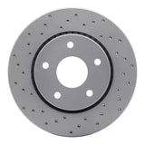 Dynamic Friction 2008-2016 Chrysler Town & Country Front Left Drilled Geoperformance Rotor by Dynamic Friction Company 820-40107L