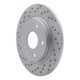 Dynamic Friction 2008-2016 Chrysler Town & Country Rear Left Drilled Geoperformance Rotor by Dynamic Friction Company 820-40109L