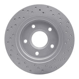 Dynamic Friction 2008-2016 Chrysler Town & Country Rear Left Drilled Geoperformance Rotor by Dynamic Friction Company 820-40109L
