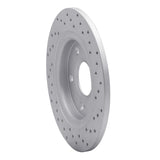 Dynamic Friction 2008-2016 Chrysler Town & Country Rear Left Drilled Geoperformance Rotor by Dynamic Friction Company 820-40109L