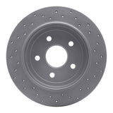 Dynamic Friction 2005-2010 Jeep Commander Rear Left Drilled Geoperformance Rotor by Dynamic Friction Company 820-42001L