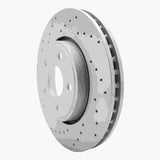 Dynamic Friction 2011-2022 Dodge Durango Front Left Drilled Geoperformance Rotor by Dynamic Friction Company 820-42005L
