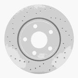 Dynamic Friction 2011-2022 Dodge Durango Front Left Drilled Geoperformance Rotor by Dynamic Friction Company 820-42005L
