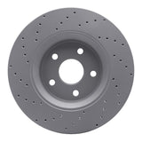 Dynamic Friction 2011-2025 Dodge Durango Front Right Drilled Geoperformance Rotor by Dynamic Friction Company 820-42007R
