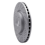 Dynamic Friction 2012-2025 Dodge Durango Front Left Drilled Geoperformance Rotor by Dynamic Friction Company 820-42009L