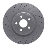 Dynamic Friction 2012-2025 Dodge Durango Front Left Drilled Geoperformance Rotor by Dynamic Friction Company 820-42009L