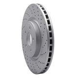 Dynamic Friction 2012-2025 Dodge Durango Front Right Drilled Geoperformance Rotor by Dynamic Friction Company 820-42009R