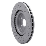 Dynamic Friction 2012-2025 Dodge Durango Front Right Drilled Geoperformance Rotor by Dynamic Friction Company 820-42009R