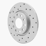 Dynamic Friction 2014-2022 Chrysler 200 Rear Left Drilled Geoperformance Rotor by Dynamic Friction Company 820-42012L