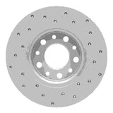 Dynamic Friction 2014-2022 Chrysler 200 Rear Left Drilled Geoperformance Rotor by Dynamic Friction Company 820-42012L