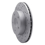 Dynamic Friction 1999-2004 Jeep Grand Cherokee Front Left Drilled Geoperformance Rotor by Dynamic Friction Company 820-42024L