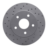 Dynamic Friction 1999-2004 Jeep Grand Cherokee Front Left Drilled Geoperformance Rotor by Dynamic Friction Company 820-42024L