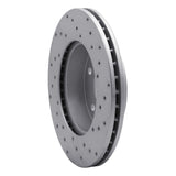 Dynamic Friction 1999-2004 Jeep Grand Cherokee Front Left Drilled Geoperformance Rotor by Dynamic Friction Company 820-42024L