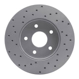 Dynamic Friction 1999-2004 Jeep Grand Cherokee Front Right Drilled Geoperformance Rotor by Dynamic Friction Company 820-42024R