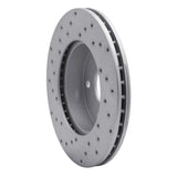 Dynamic Friction 1999-2004 Jeep Grand Cherokee Front Right Drilled Geoperformance Rotor by Dynamic Friction Company 820-42024R