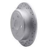 Dynamic Friction 2007-2018 Jeep Wrangler Rear Left Drilled Geoperformance Rotor by Dynamic Friction Company 820-42029L