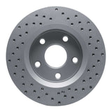 Dynamic Friction 2007-2018 Jeep Wrangler Front Left Drilled Geoperformance Rotor by Dynamic Friction Company 820-42030L