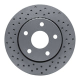 Dynamic Friction 2007-2018 Jeep Wrangler Front Left Drilled Geoperformance Rotor by Dynamic Friction Company 820-42030L