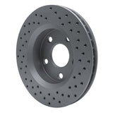 Dynamic Friction 2007-2018 Jeep Wrangler Front Left Drilled Geoperformance Rotor by Dynamic Friction Company 820-42030L
