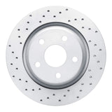 Dynamic Friction 2012-2018 Jeep Wrangler Front Left Drilled Geoperformance Rotor by Dynamic Friction Company 820-42033L