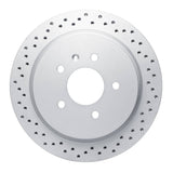 Dynamic Friction 2003-2011 Cadillac CTS Rear Left Drilled Geoperformance Rotor by Dynamic Friction Company 820-46014L