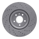 Dynamic Friction 2008-2019 Cadillac CTS Rear Left Drilled Geoperformance Rotor by Dynamic Friction Company 820-46024L