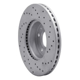 Dynamic Friction 2013-2025 Cadillac CT4 Front Left Drilled Geoperformance Rotor by Dynamic Friction Company 820-46033L