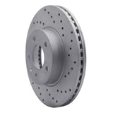Dynamic Friction 2013-2025 Cadillac ATS Front Right Drilled Geoperformance Rotor by Dynamic Friction Company 820-46033R